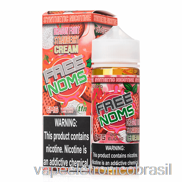 Vape Vaporesso Creme De Morango Com Fruta Do Dragão - Nomenon - 120ml 3mg